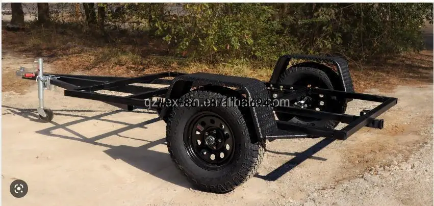 （Factory Direct Sale）Two Axle Transport Utility Trailer Farm Tractor Trailer Frame