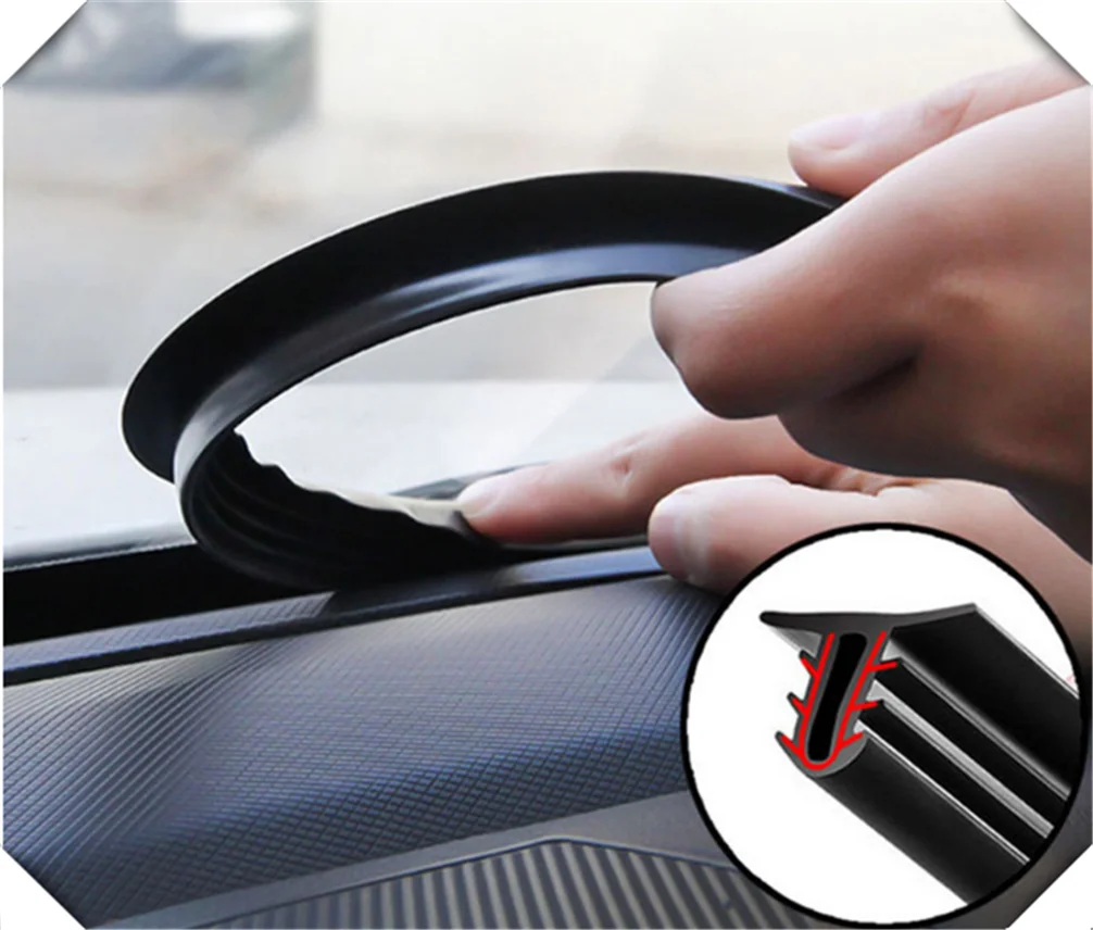 Car accessories sticker leakproof rubber soundproof sealing strip for Ford Transit Ranger Mustang Ka Fusion Focus F-150