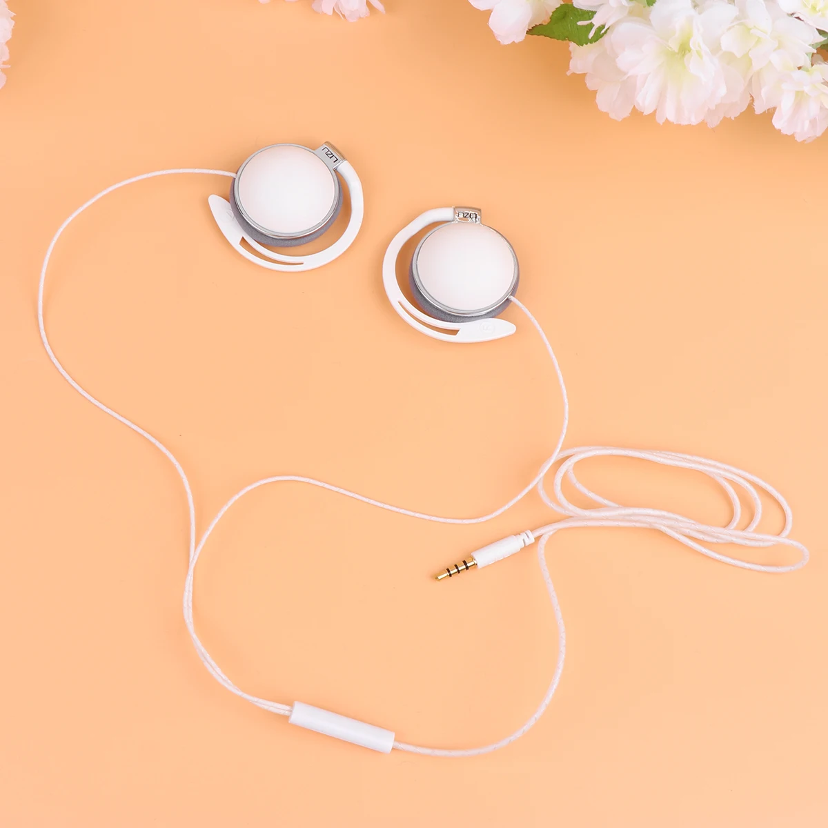 

Sports Headphones Earphone Earphones Wired over Adult Headsets Over-the-ear Neck Hanging Lightweight Buds White