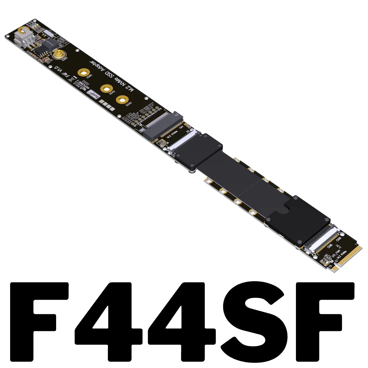 ADT-Link M.2 NVMe PCIE 5,0 x4 Cable elevador F44AB NVMe SSD M.2 tarjeta extensión FFC GEN5 soporte de alta velocidad unidad de estado sólido m2 SSD