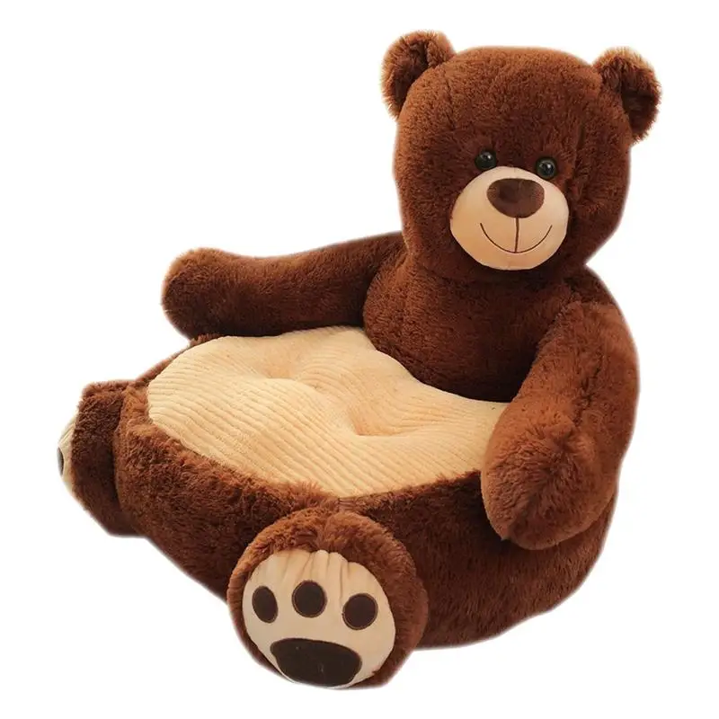 Kids Bear Plush Character Chair Comfy   Armrest Chair For Home  Children Sofa Cartoon Toy Lazy Sofa Cute Baby Small Sofa Seat