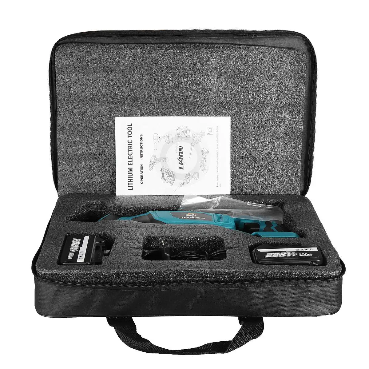 Imagem -05 - Serra Alternativa Elétrica sem Fio Ferramenta para Cortar Metal e Madeira Makita 18v Bateria com Lâminas Bateria Li-ion 1500w 288vf pc Pcs