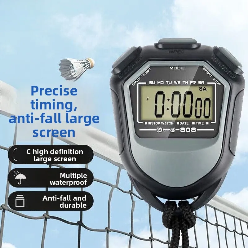 Multifunctional Electronic Digital Sports Stopwatch Waterproof Timer Game Training Stopwatch Sports Coaches Referees Calculator