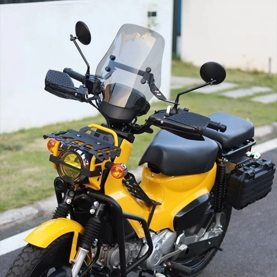 For Honda CC110 Motorcycle Windscreen Windshield Wind Deflector Styling Upgrade Mod Parts Easy fit, stylish wind guard