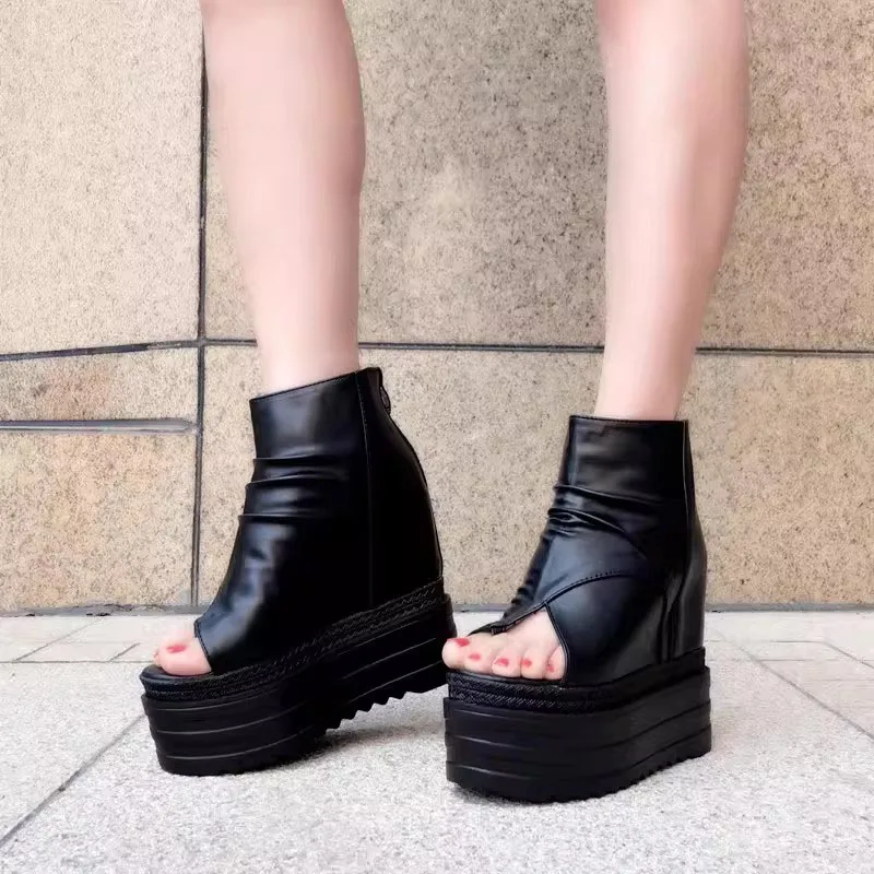 

XMWRLW 2026 Summer Women Platform Sandals Fashion Peep Toe Female Summer Shoes Thick Sole Women Wedges Shoes High Heels Sandal