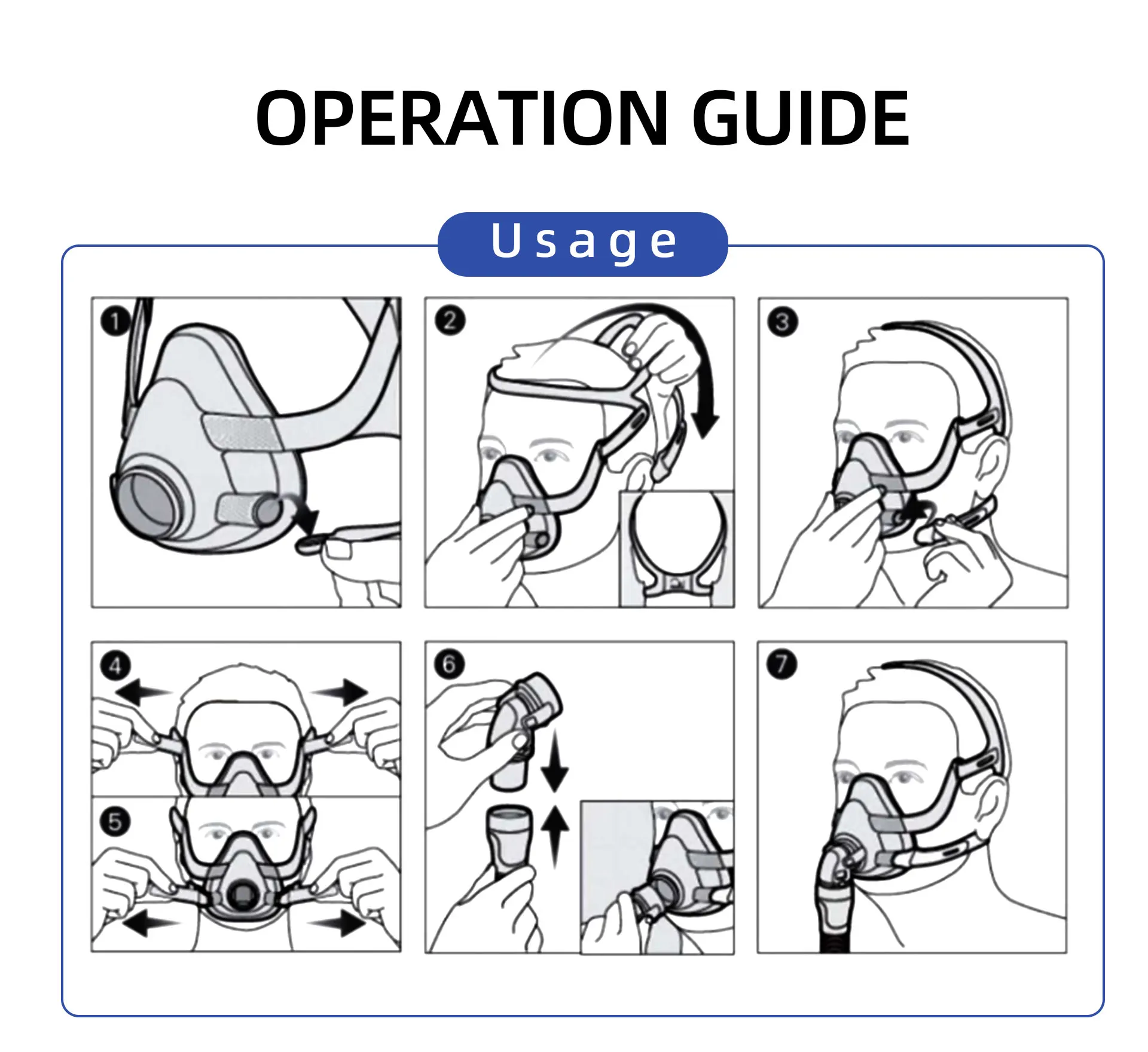 2Pcs Headgear for F20 Mask with Magnetic Clips Soft  Replacement Headgear Straps for F20(Without Mask)