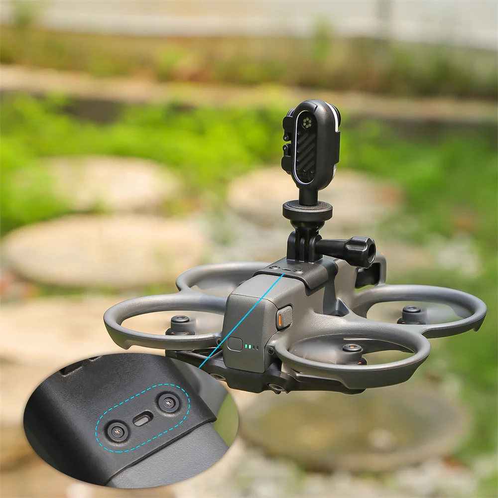 Braket kamera untuk Avata2/ Insta360 GO3, aksesori ekspansi dudukan lampu sorot kamera olahraga