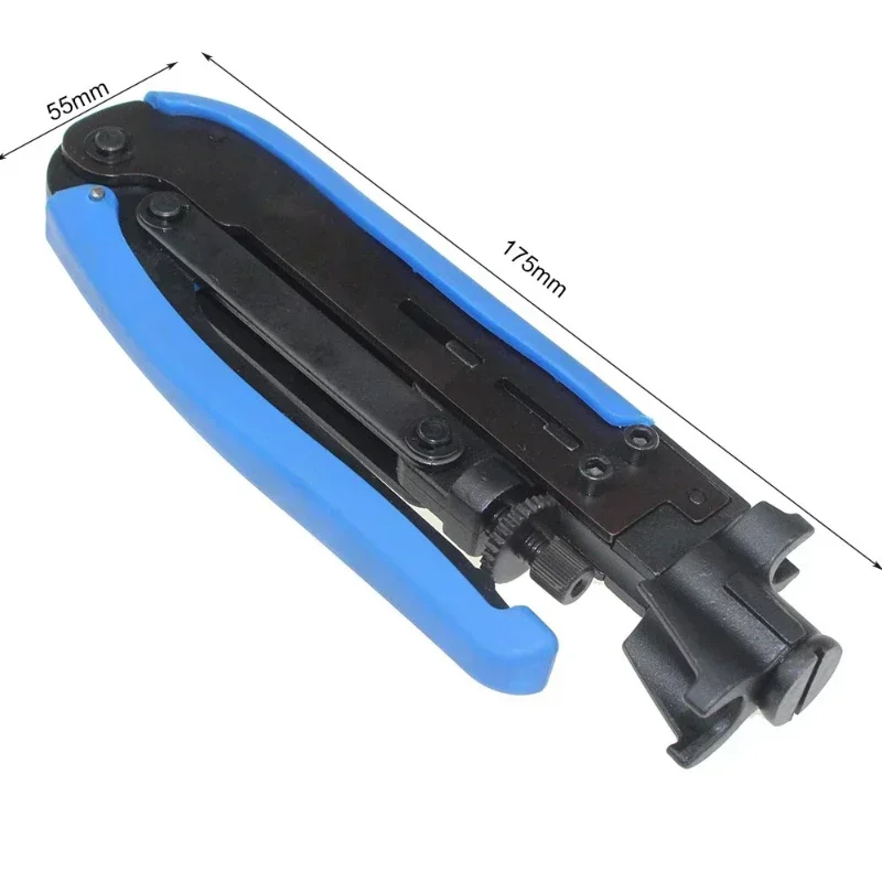 Robust Coaxial Cable Crimper for F Connector RG6 RG11 RG59 Adjustable Compression Tool for Home Theater And CCTV Installation