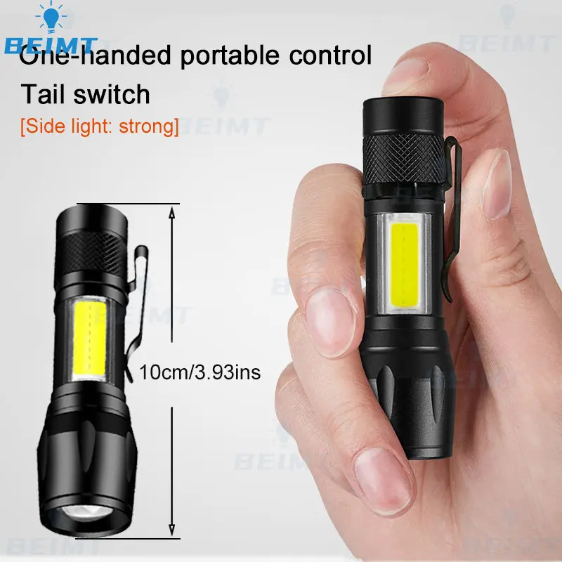 5-40PCS High Power Torch LED Flash Light Portable USB Charging Flashlight Camping Emergency Lights Waterproof Long Range Lantern