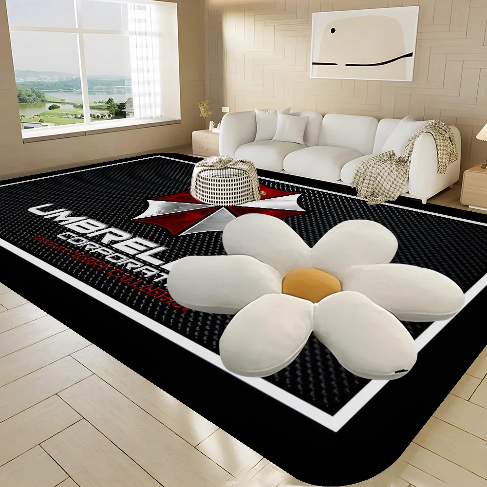 Horror Movie Umbrella Corporation Room Mats Washable Non-Slip Living Room Sofa Chairs Area Mat Kitchen Alfombra