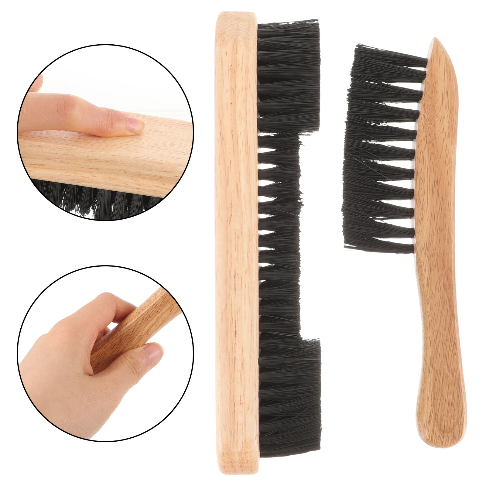 

2Pcs Billiard Table Cleaning Brush Kit Dual Length Bristles No Scratch Wooden Handle Pool Table Felt Cleaner Billiard Supply