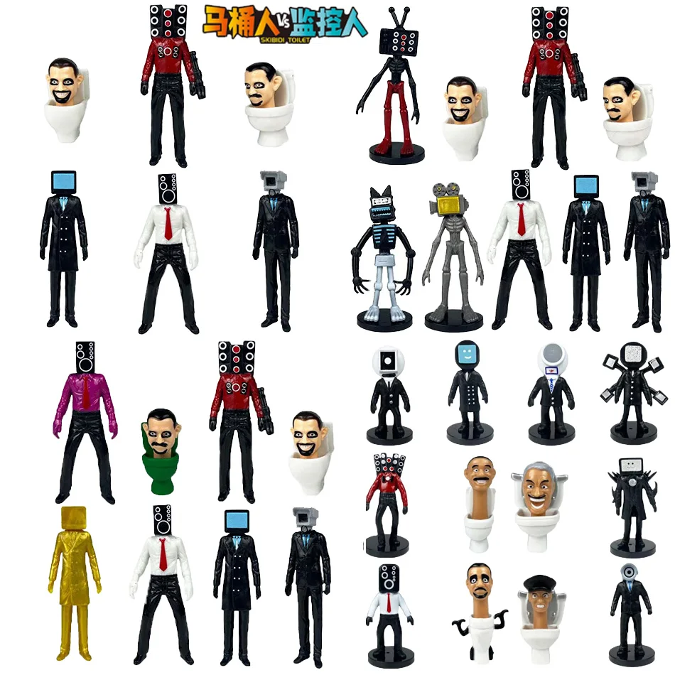 Горячие-skibidi-фигурки-туалетного-человека-аниме-куклы-игрушки-ТВЛэнк-Титан-оператор-спикерман-кирпичи-модель-игрушки-для-детей-Рождественский-подарок