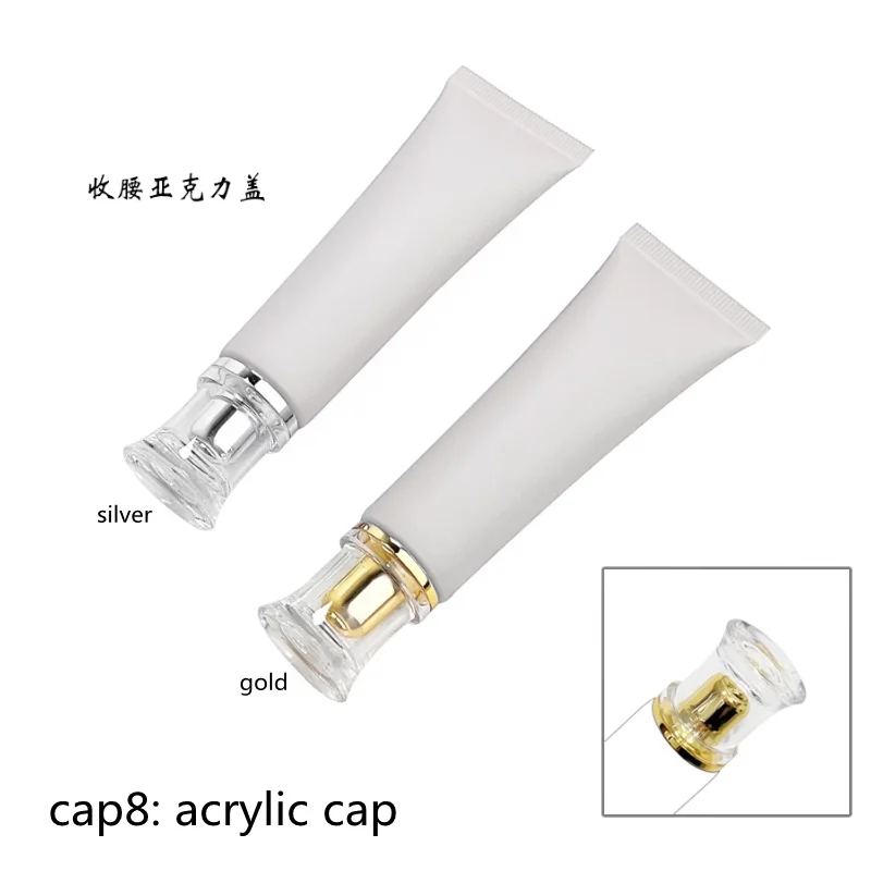 10-100pcs Empty 35g/ml Soft Hose &Tube Light Grey Squeeze Tube Acne Ointment Concealer Cream Cosmetic Container Travel