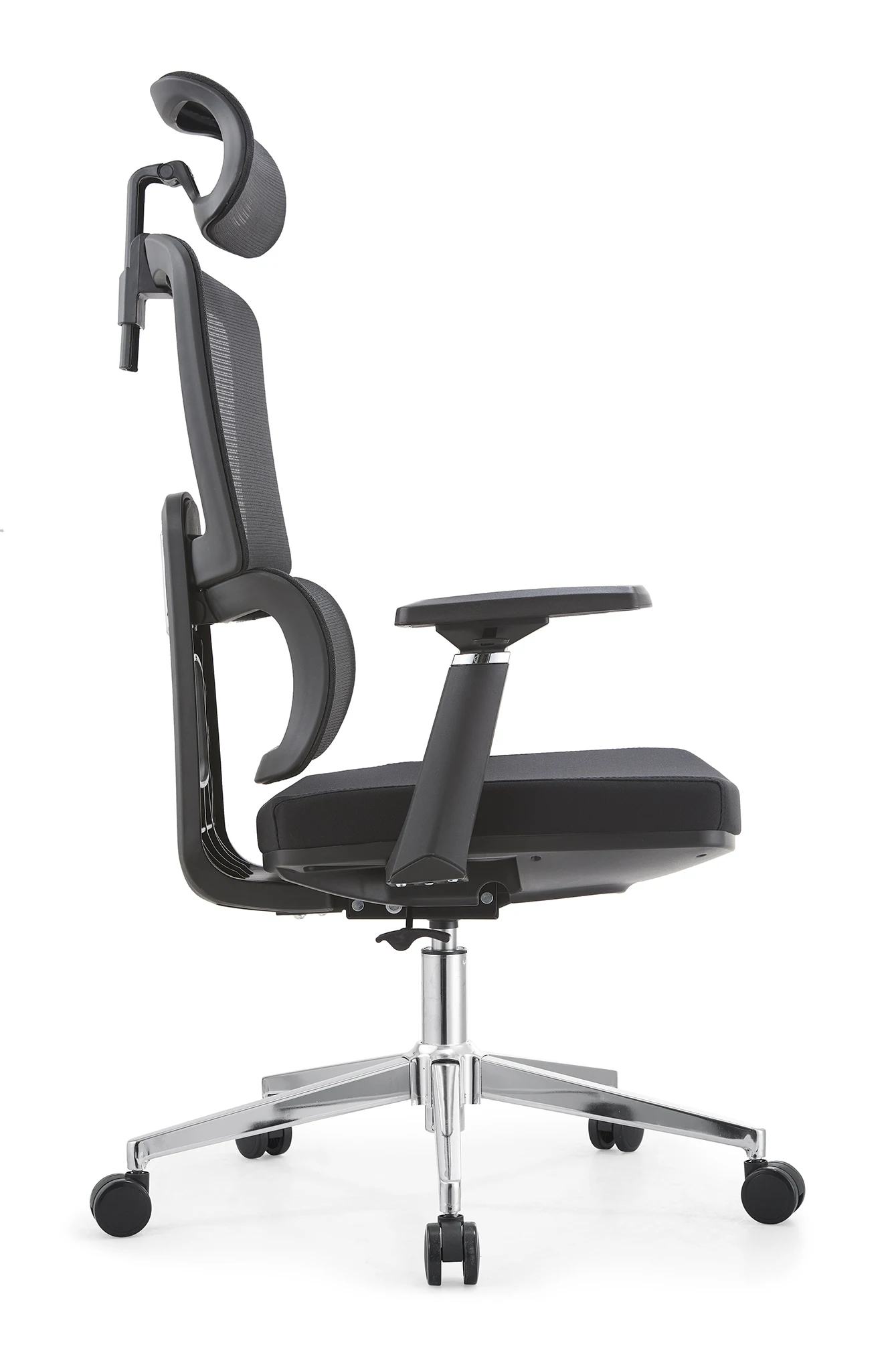 ZC02 Modern Black Executive Office Ergonomic Chair Quality Mesh Computer SWivel Chair with Adjustable Headrest for Home Use