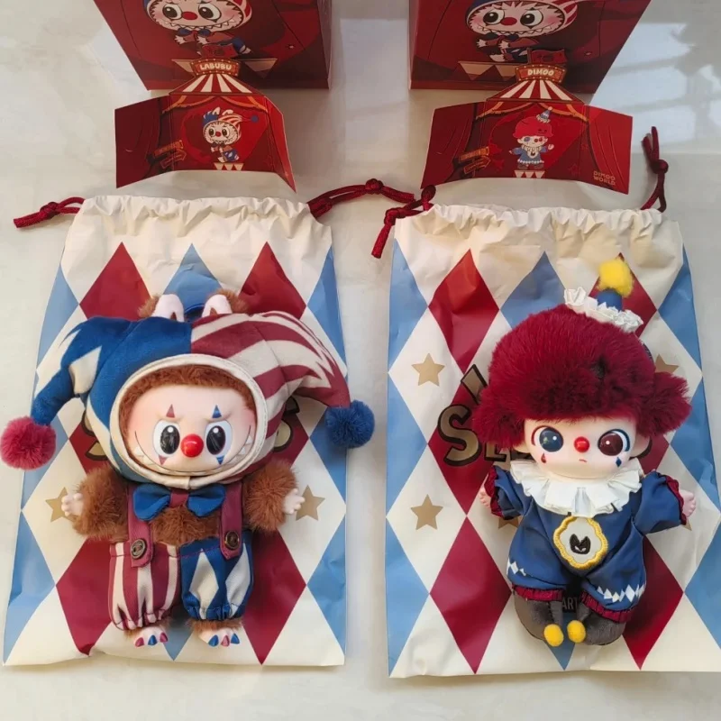 Véritable Popmart Labubu Whysoserious Series Clown de cirque bizarre carnaval vinyle poupée pendentif Collection maison Surpris Halloween cadeau