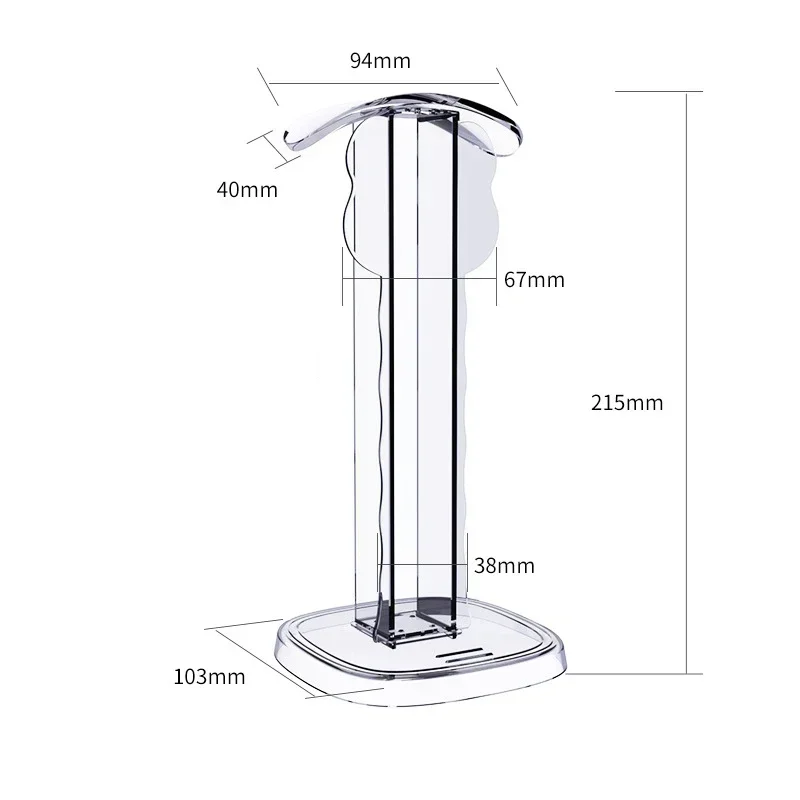 Support de casque pour bureau avec impression papillon, support de téléphone transparent pour sauna, ensembles de pince pour téléphone