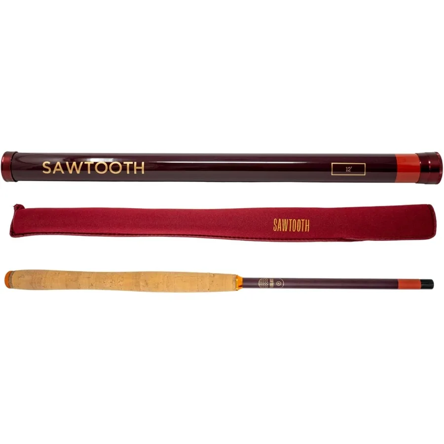 

Удочка нахлыстом — сверхлегкая телескопическая удочка длиной 12 футов из углеродного волокна (3,2 унции), большой размер для форели, окуня и панфиши — вес от 4 до 5 лет.