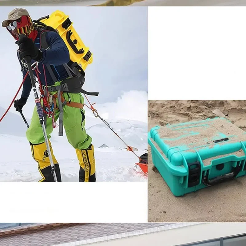 Hard Carry Case Tie Rod Protective Box Multifunctional Photography Equipment Box Waterproof Tool Back Box Camera Safety Box