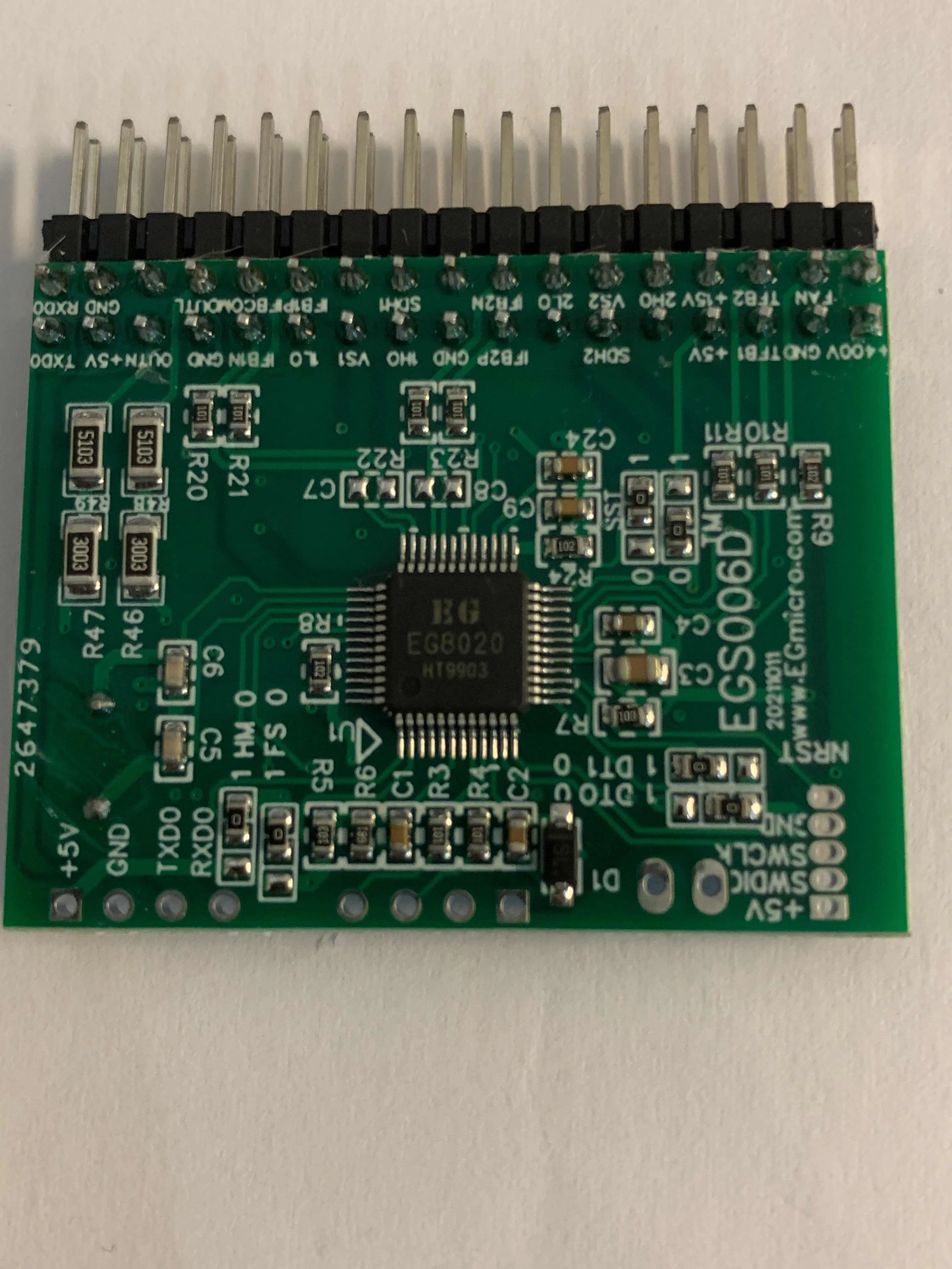 Papan Driver Inverter EGS006D (EG8020 + EG1160) baris ganda pin