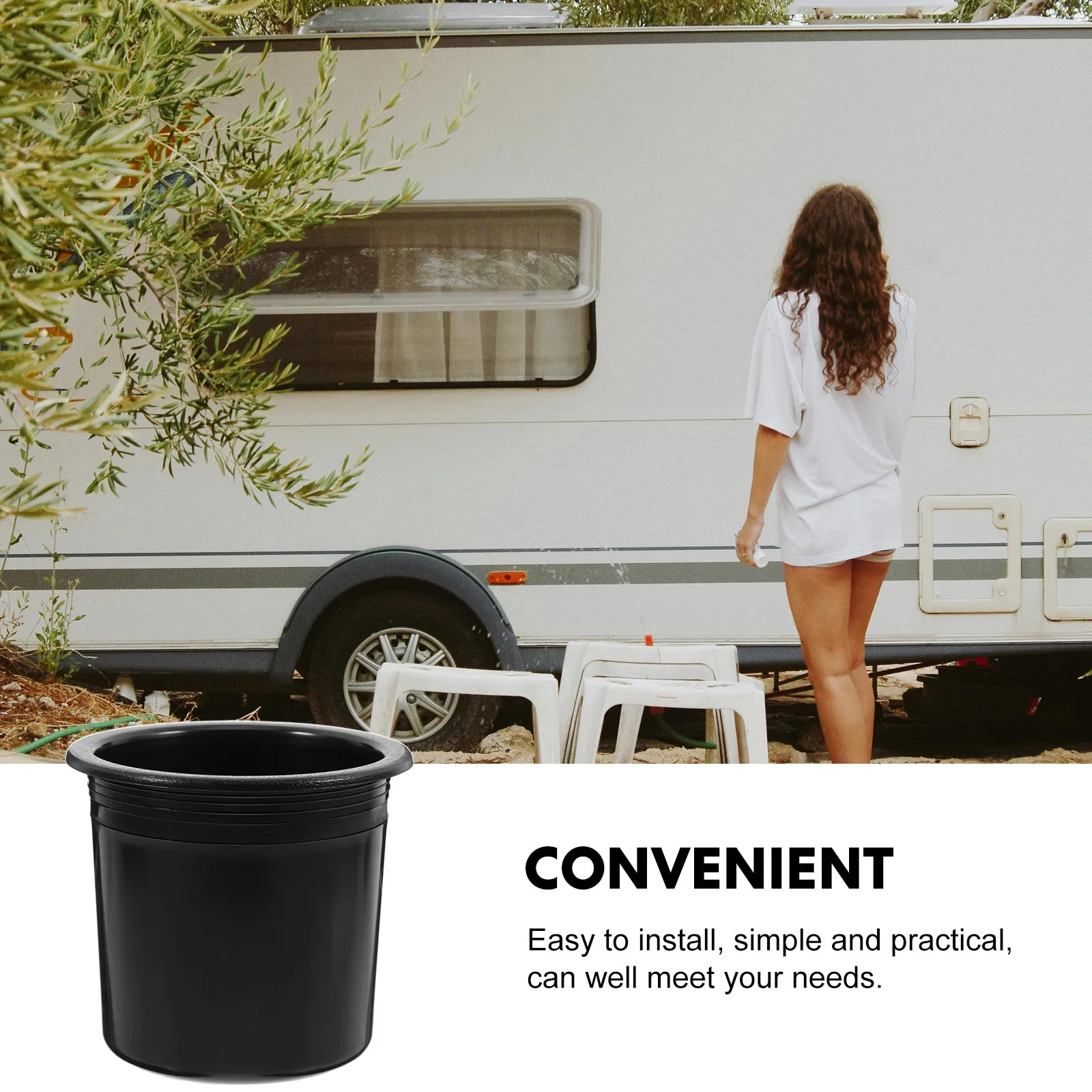 

2Pcs Versatile Cup Holder Inserts for Rv Boat Car Sofa Coffee Table Stable Design ABS Cup Holder Insert for Sofa