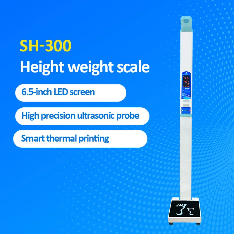 Best Price Weight and Height Measuring Machine SH-300 Ultrasonic    Scale for Clinic