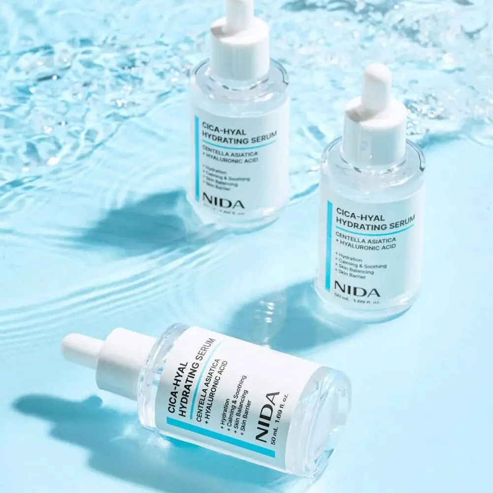 

NIDA 50 мл Centella увлажняющая эссенция для лица, увлажняющая сыворотка Centella Asiatica, гиалуроновая кислота, успокаивающий барьер для кожи, увлажнение