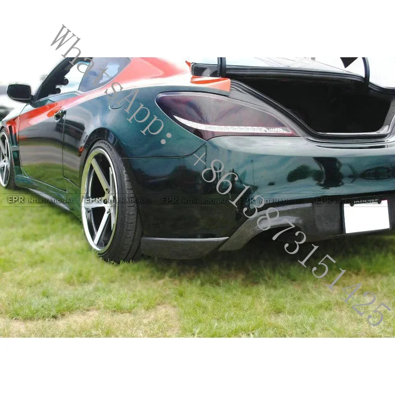 

Suitable Genesis Coupe Carbon Fiber Rear Bumper Corner Guards - Anti-Scratch Lip Protectors