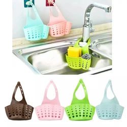 Kitchen Sink Holder Hanging Drain Basket Adjustable Soap Sponge Shelf Organizer Bathroom Faucet Holder Rack Kitchen Accessories