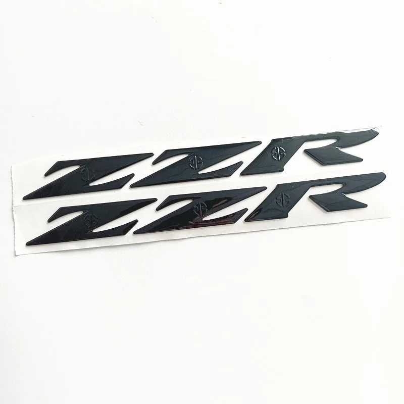 Motorcycle 3D Fuel Tank Emblem Decals Silver StickerFor Kawasaki NINJA H2 H2R zzr ZZR  ZZ-R1400 1400 600 1200