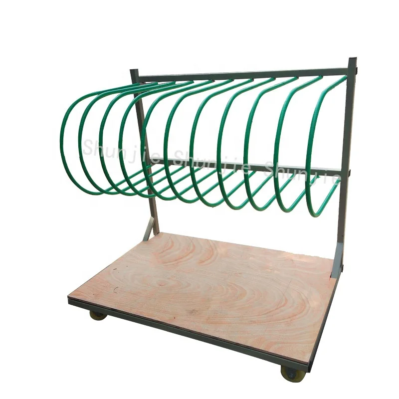 โรงงานจัดหาชั้นวางขนส่งประตูและหน้าต่างรูปตัวยูพร้อมล้อสําหรับงานหนักขนาด 5 นิ้ว