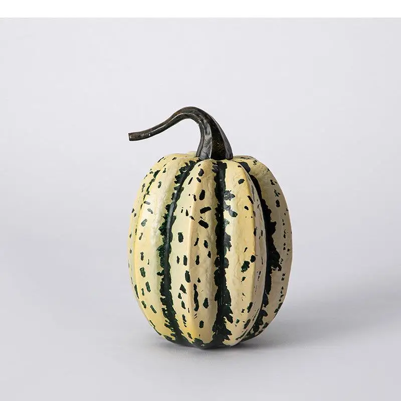 Resin Pumpkin Ornament Crafts Sculpture Statue Home Accessories Living Room Desktop Decoration Figurines  Miniatures Exhibits