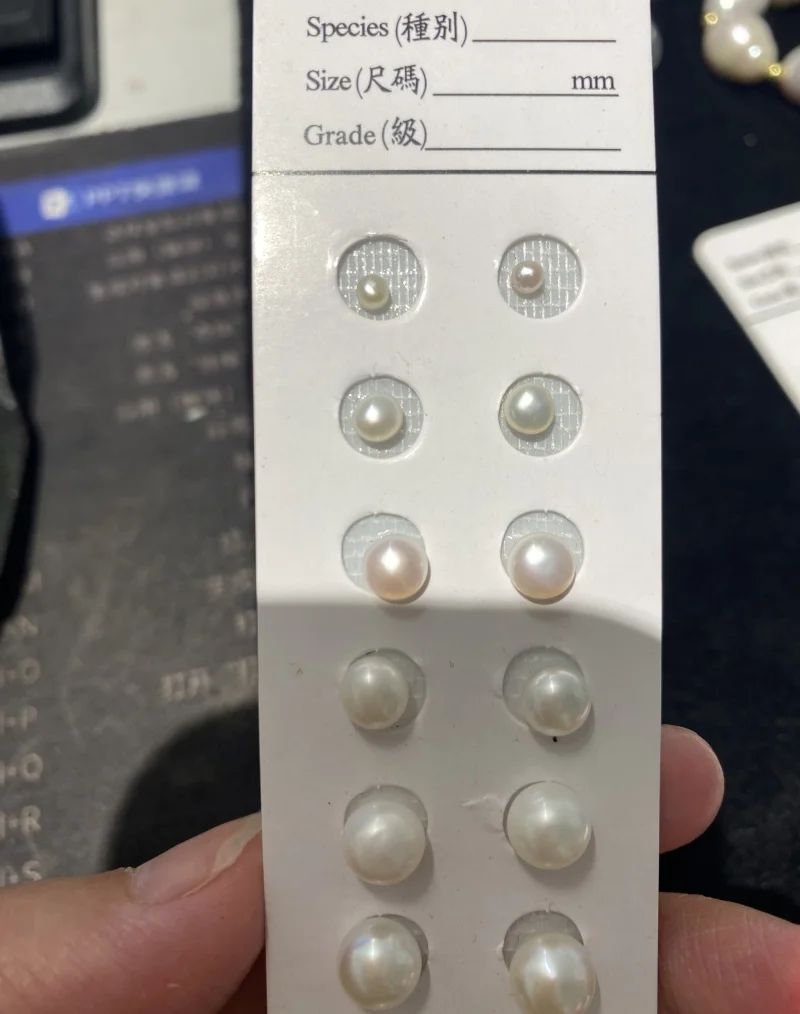 

4A Button Pearls Half Hole Natural Freshwater Loose Pearl High Luster Flawless for Earrings Bracelet Necklace Jewelry Making DIY