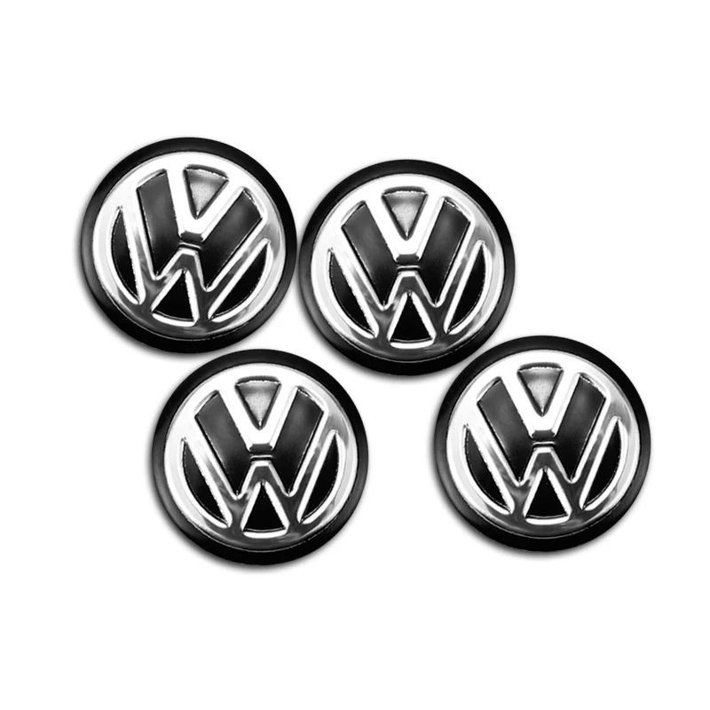 5/ 10Pcs 14mm Aluminium Remote Control Car Key Emblem Stickers Badge For VW Golf 5 7 Passat B5 B6 Polo GTI Scirocco Jetta Beetle