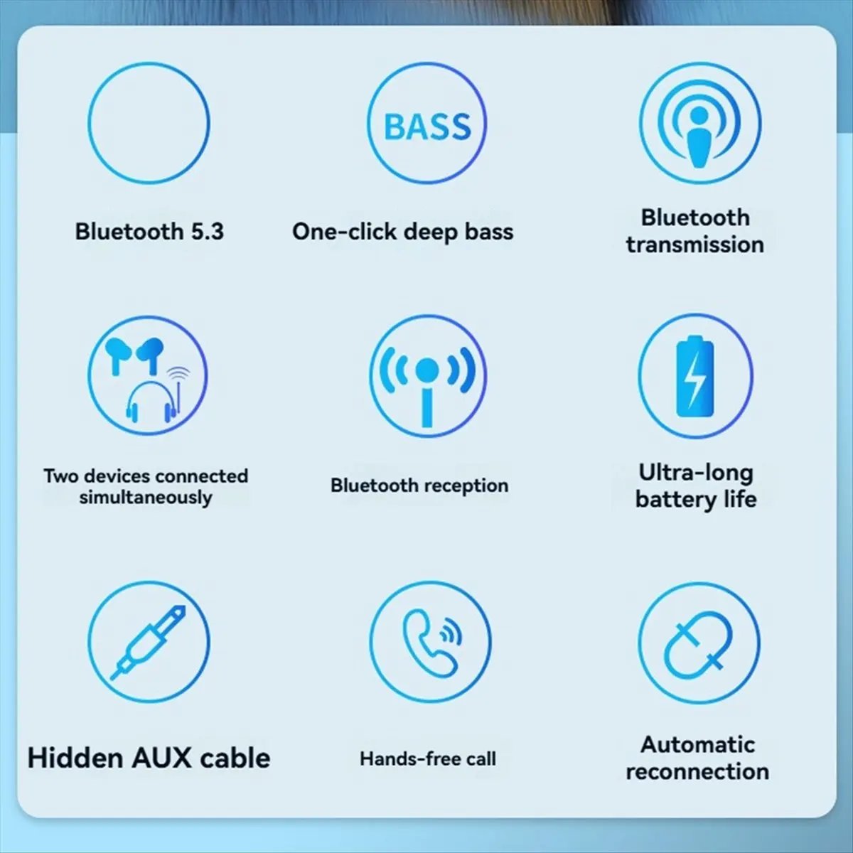 

A23G BR17 2-в-1 Bluetooth 5.3 адаптер-передатчик/приемник с разъемом 3,5 мм, беспроводной адаптер Hands-Free для автомобильных колонок и гарнитур