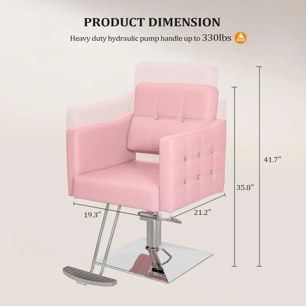 Salon Chair Hydraulic Barber Chair for Home Barbershop , Braiding Chair for Hair Stylist Heavy Duty,Barber Chairs