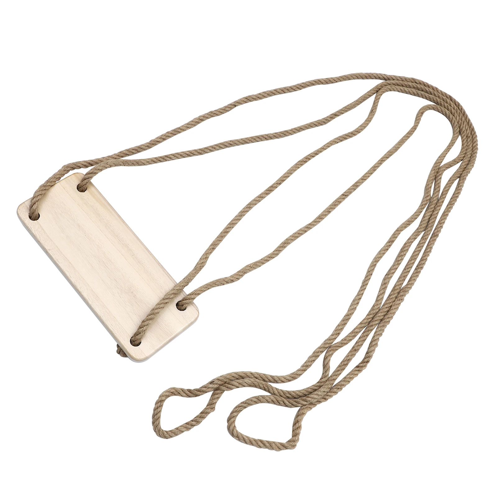 

Wooden Swing Sturdy Kids Adults Hanging Chair Seat Indoor Outdoor Garden Fun Simple Practical Toy Swing