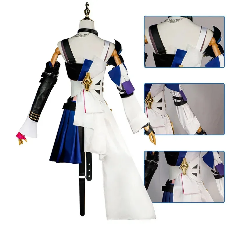 Serval cosplay traje honkai estrela ferroviário serval landau cosplay peruca vestido jogo uniforme roupas festa de halloween carnaval roupas