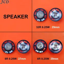 JCD 1Piece 8R 32R 8 32 ohm 0.25W 0.25 Watt Small Speaker Diameter 27mm 29mm Speaker Loudspeaker Mini Power Amplifier Horn