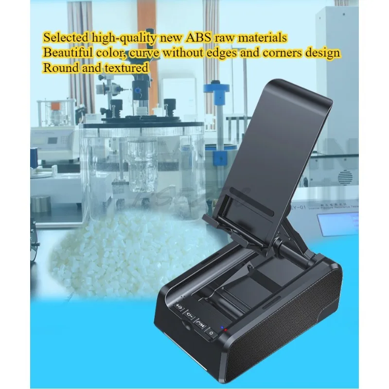 

Creative 3-in-1 Creative Multi Functional Folding Phone Stand with Bluetooth Speaker and Desktop Live Streaming