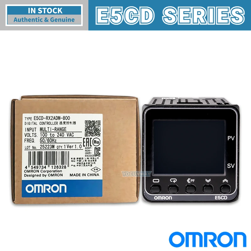 Neuer authentischer Original OMRON Digitaler Temperaturregler E5CD-RX2DDM-802 RX2ADM-800 QX2ADM QX2DDM-802 E53