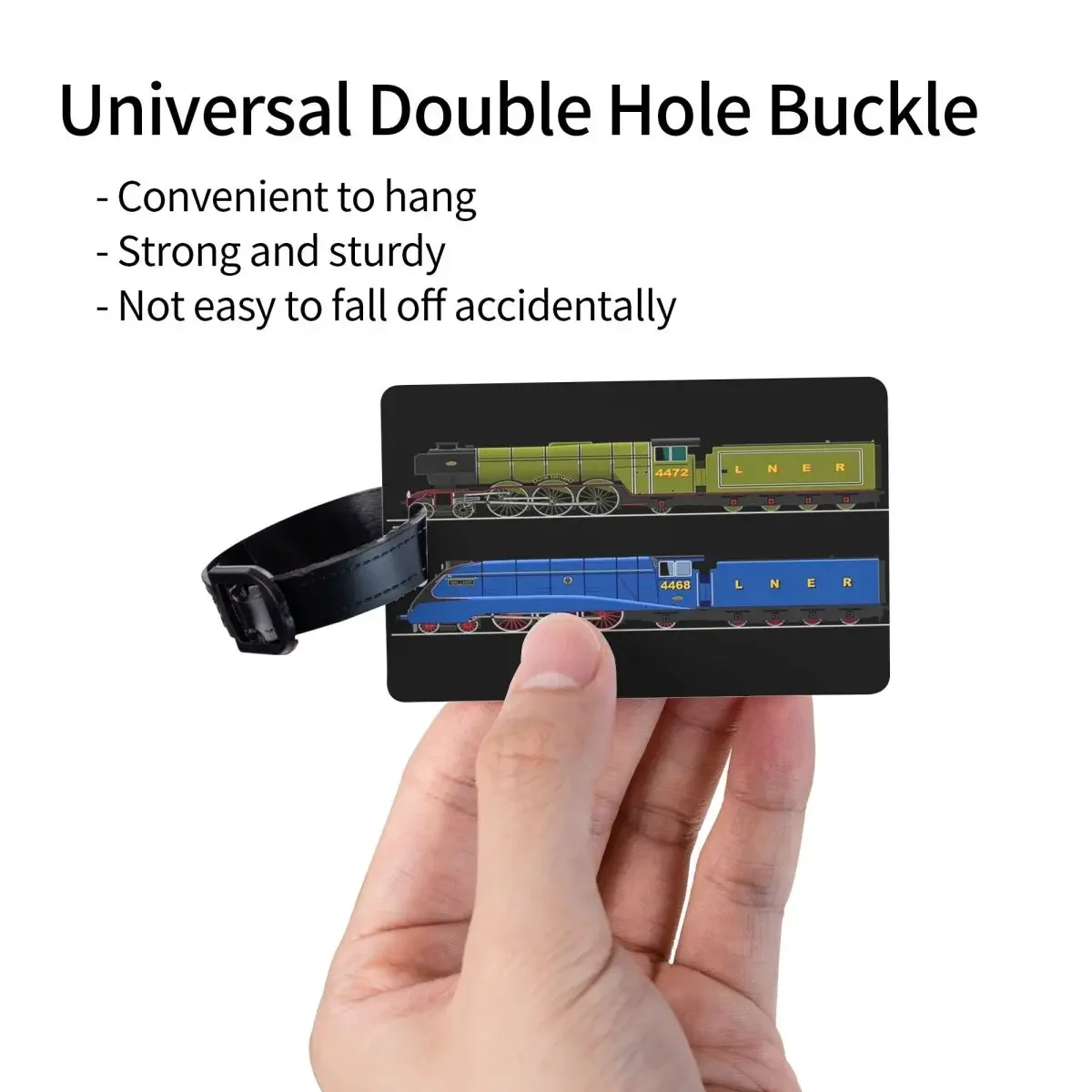 Flying Scotsman And The Mallard Luggage Tags Suitcase Accessories Travel Cute Baggage Boarding Tag Label Holder ID Name Address