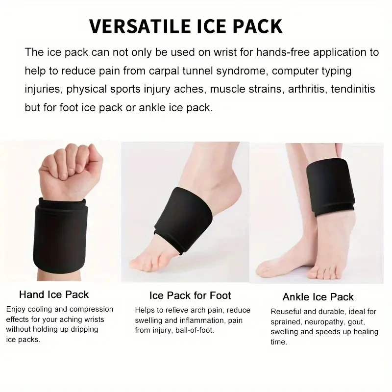 1pc Wrist Ice Wrap, Gel Ice Pack, Hot Cold Pack, Hand Ice Wrap- Reusable And Smoothing