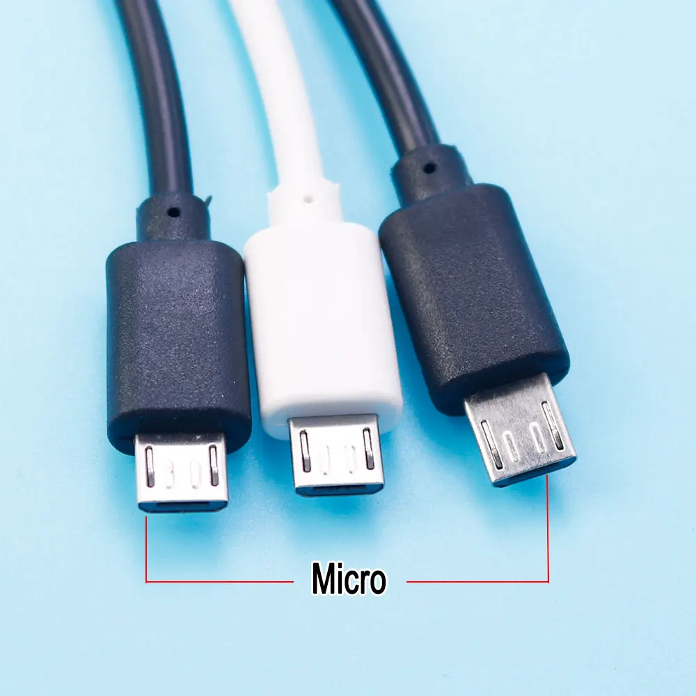 Cable de datos de carga USB tipo C macho a micro macho para teléfonos móviles, conector adecuado para Huawei y Xiaomi, 1 unidad