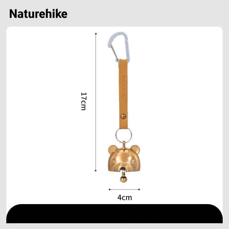 

Туристический колокольчик Naturehike с медведем, украшение для улицы, Сверхлегкий, из латуни, для пикника, кемпинга, рюкзак, палатка, Автомобильная подвеска