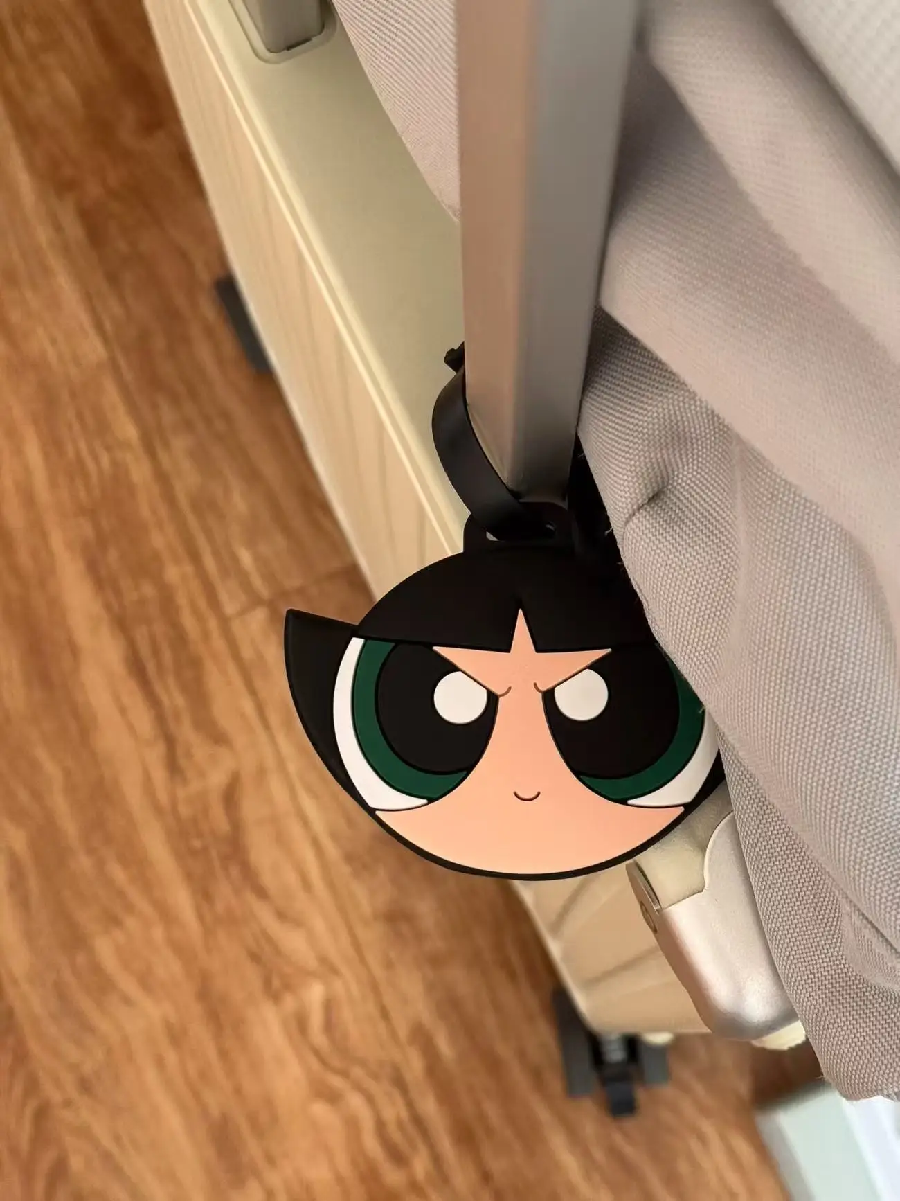 Anime The Powerpuff Girls Bag Pendant Kawaii cartoon Luggage Tag Cute Luggage Pendant DIY Check in Anti Loss Travel Holiday gift view 5