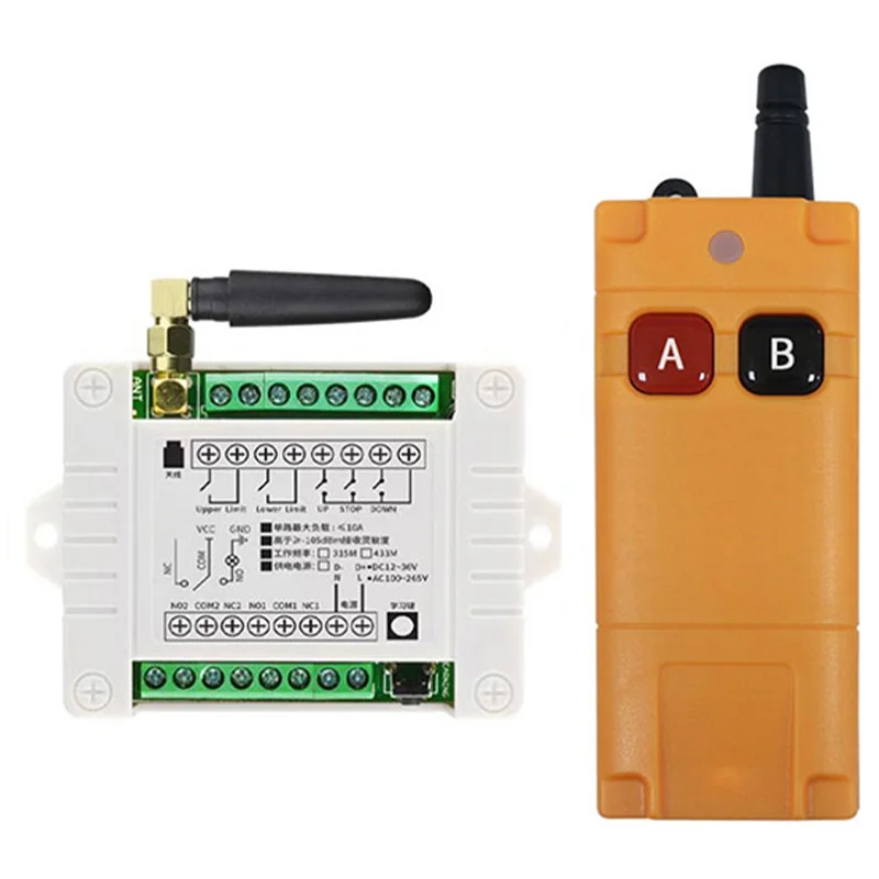 

433MHz Universal Wireless Remote Control DC 12V24V 36V 2CH Relay Radio controller Receiver Module RF Switch & Gate Garage opener