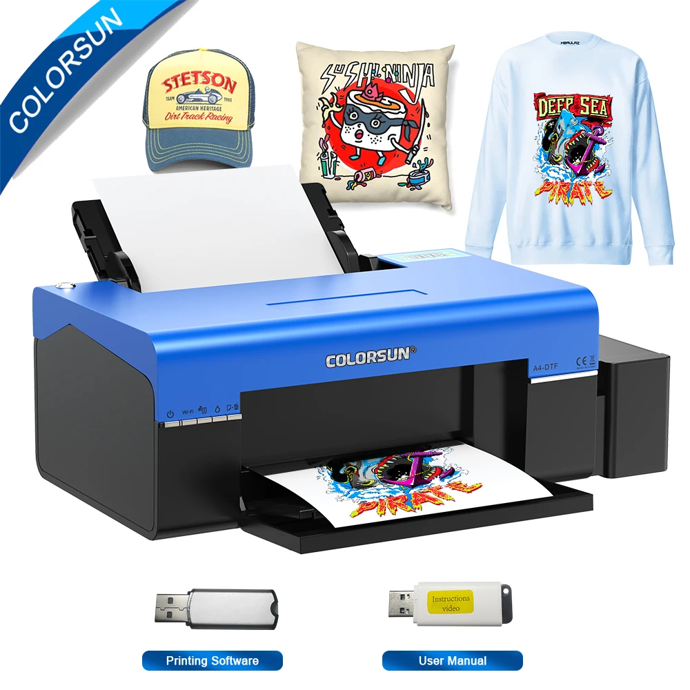 

Colorsun A4 L805 DTF Transfer Printer T-Shirt Printing Machine impressora dtf printers a4 For T-shirt Shose Hoodies