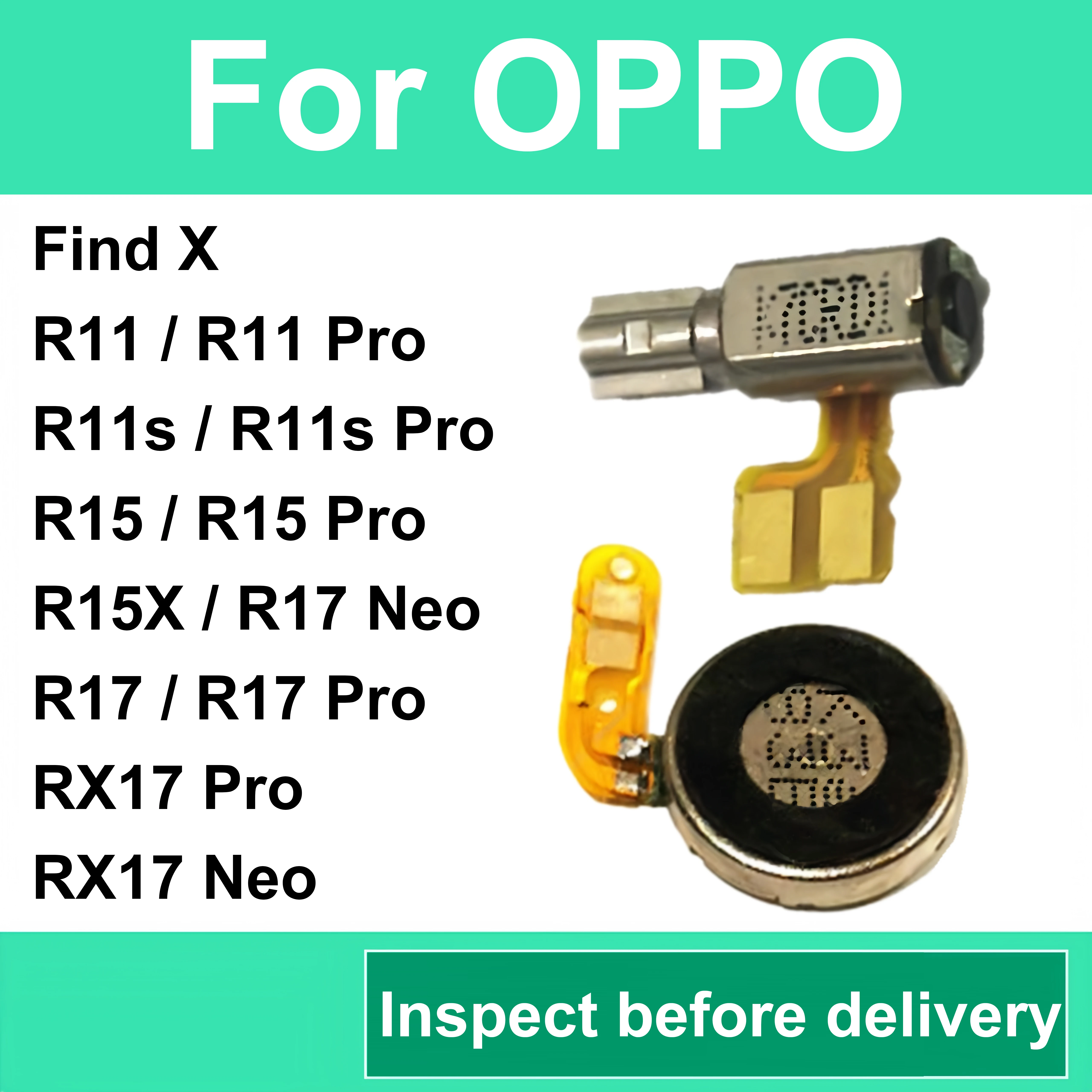 1PCS Vibrator Motor use For OPPO Find X R11 R11s Pro R15 R17 R17X Pro Neo R15X Vibration control Module Flex Cable Repair Parts