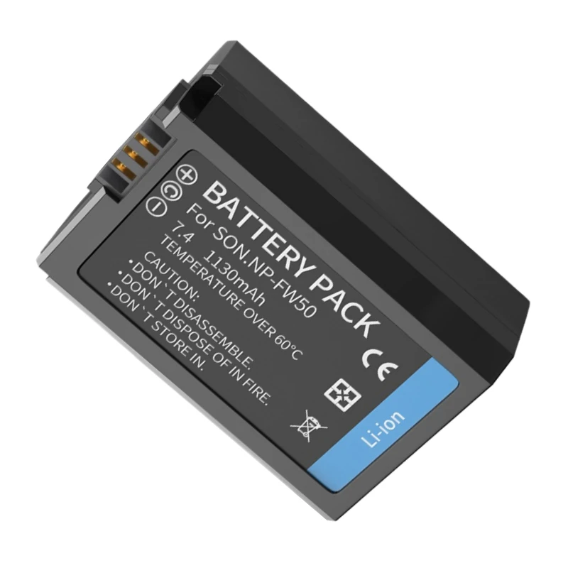 Новый аккумулятор для камеры 7,4 В 1130 мАч NP FW50 NP-FW50 для Sony A7 A7II A7RII A7SII A7S A7S2 A7R ZV-E10 A6000 A6400 A6300 A6500