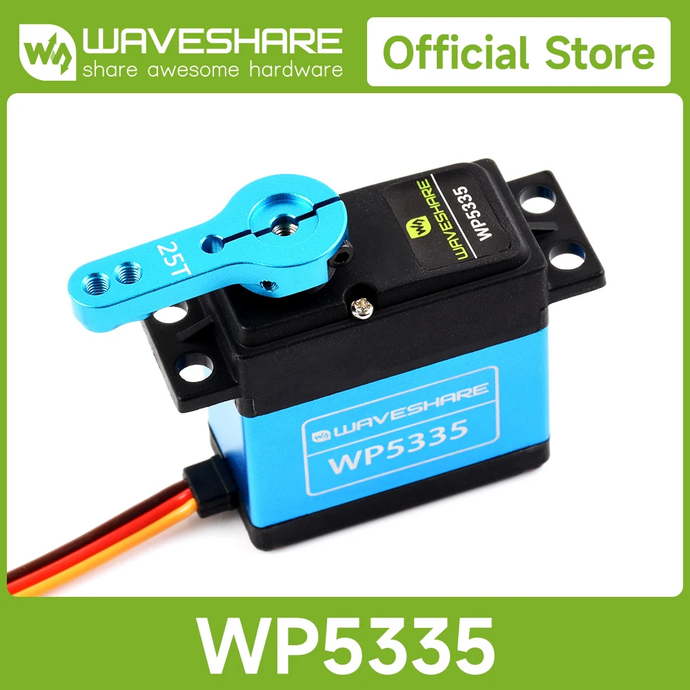 Waveshare 20kg.cm / 35kg.cm Large Torque 180° Digital Servo, Copper Gear / Steel Gear, Waterproof And Dustproof
